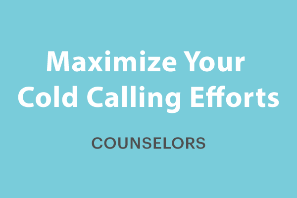 ⏱ <i>1~2 Hours</i></br></br>Most counselors spend hours on the phone each week calling prospective students and families. Some of that is spent supporting students at the middle and bottom of your funnel. But what about calls to the prospects who haven’t already expressed interest in your institution? Learn the best practices for reaching out and connecting with them.